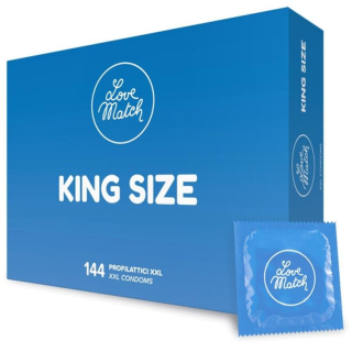 Kondómy Love Match King Size XXL - 144 ks